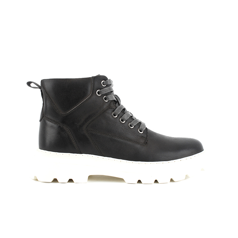 Botas casuales altas de cuero grueso para hombre