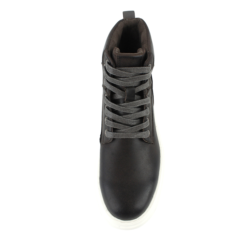 Botas casuales altas de cuero grueso para hombre