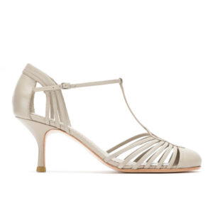 Sandales Mary Jane vintage à talon carré et bride en T