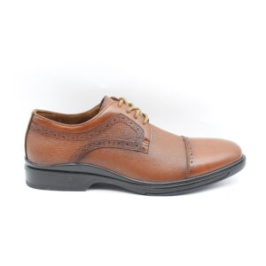Men's Perforated Cap Toe Leather Oxford Formal Shoes