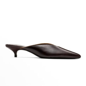 Pointed Toe Kitten Heel Mules