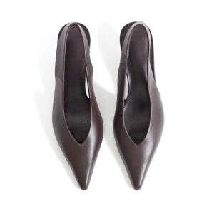 Pointed Toe Slingback Kitten Heels