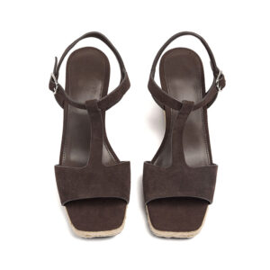 T-Strap Espadrille Wedge Sandals