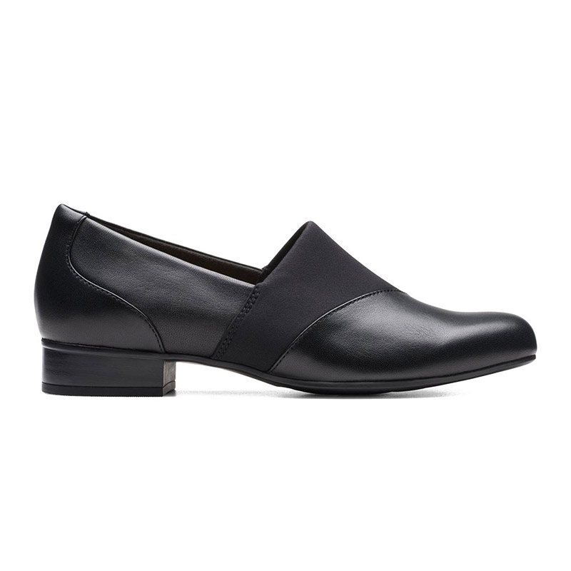 Zapatos sin cordones con punta redonda y tacón bajo de bloque