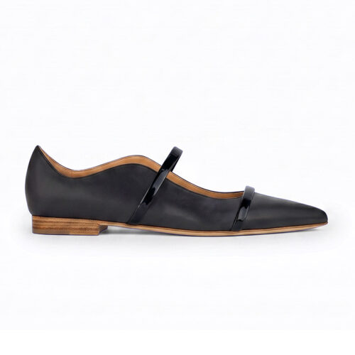 Pointed Toe Crisscross Strap Mary Jane Flats
