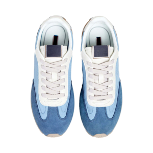 Tenis retro con cordones y diseño de bloques de color