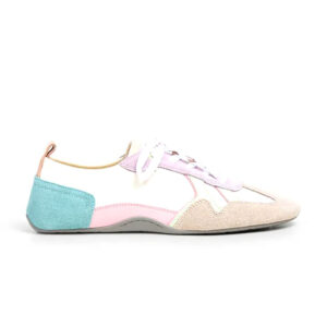 Mixed Panel Retro Lace Up Trainers